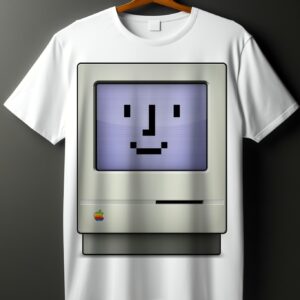 Classic Apple Macintosh Smiling T-Shirt